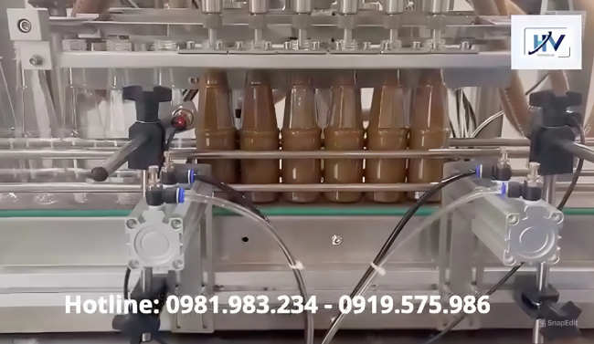 Máy chiết rót nước mắm máy chiết rót nước tương