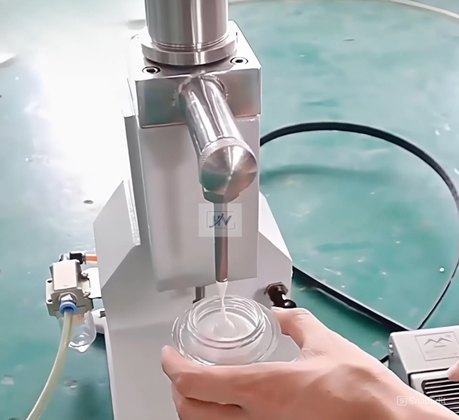 Máy Chiết Rót Mỹ Phẩm Mini - có gia nhiệt máy chiết mỹ phẩm mini thủ công