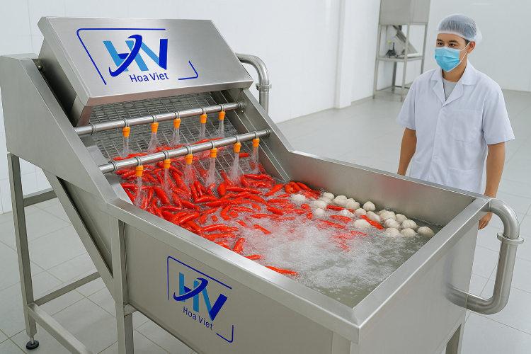 máy rửa rau củ